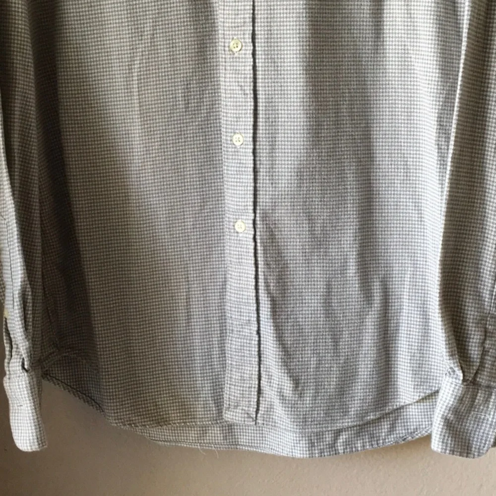 Polo by Ralph Lauren Men's Light Gray Check Button-Down Shirt